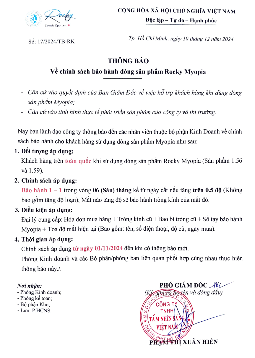 Chính sách hình ảnh Rocky